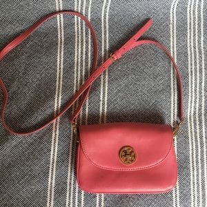 Pink Torch Burch Mini Crossbody
